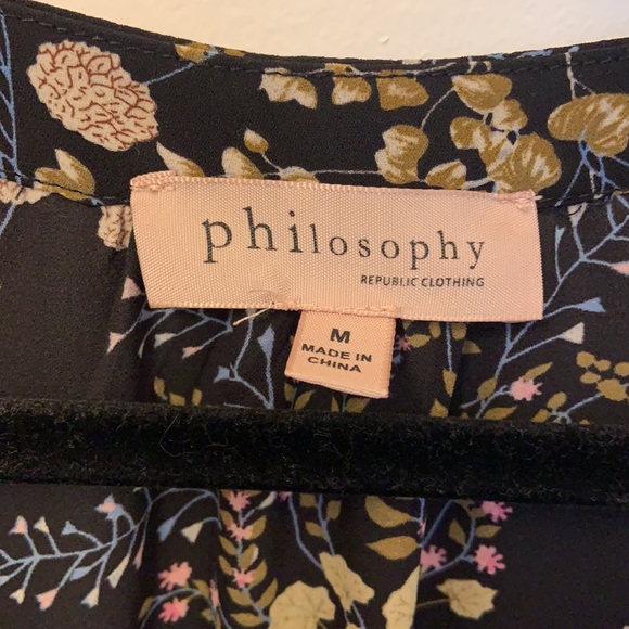 Black Floral Blouse - Picture 2 of 5